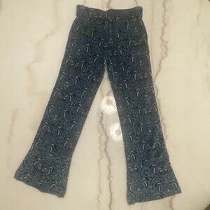 Matilda Jane Girls Carine Finns Paisley Velour Pants | Size 12